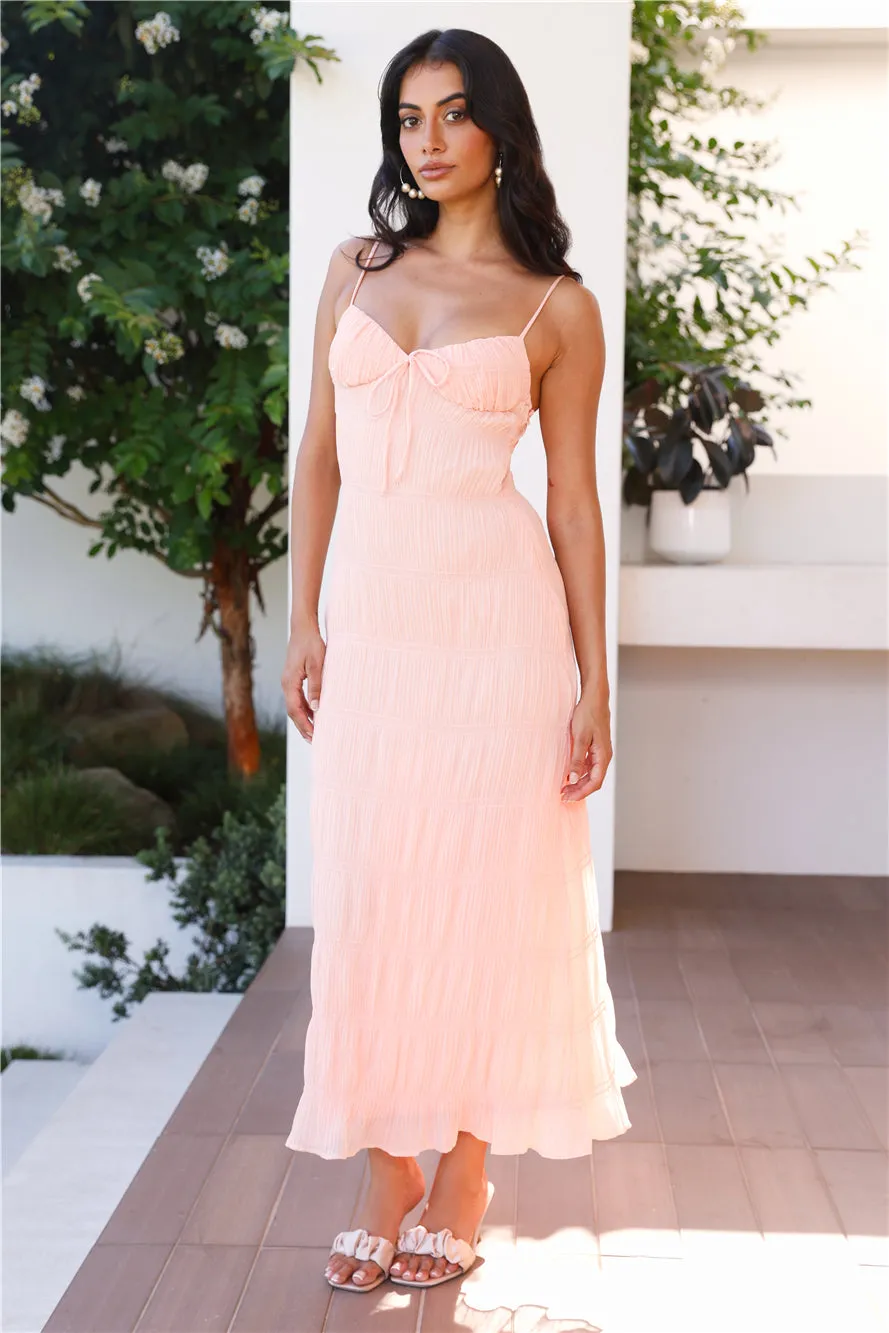 Florida Sunset Maxi Dress Peach sold by Hello Molly