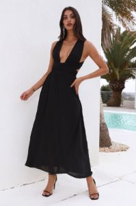 Free Me Maxi Dress Black sold by Hello Molly