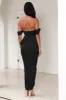 DEAR EMILIA Be Seen Midi Dress Black sold by Hello Molly