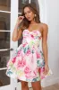 HELLO MOLLY Her Beauty Blooms Strapless Mini Dress Pink sold by Hello Molly