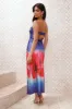Fabulous Girl Strapless Satin Maxi Dress Blue sold by Hello Molly