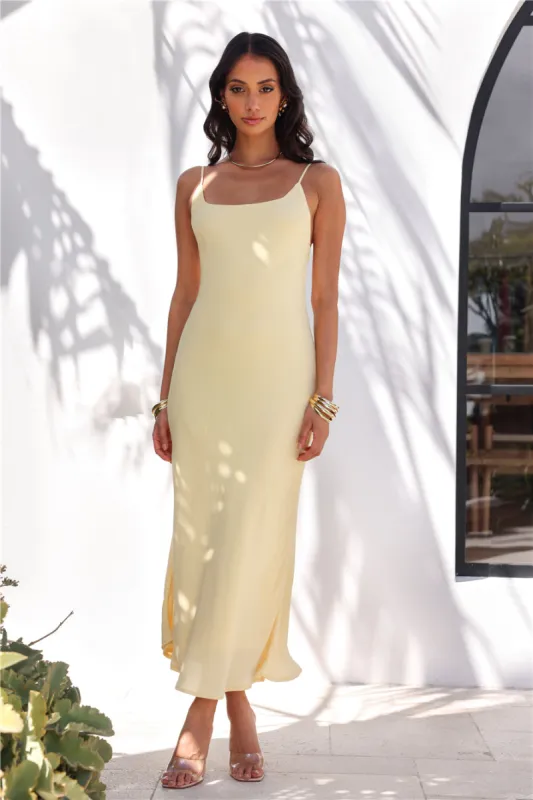 Proud Eyes Maxi Dress Yellow sold by Hello Molly