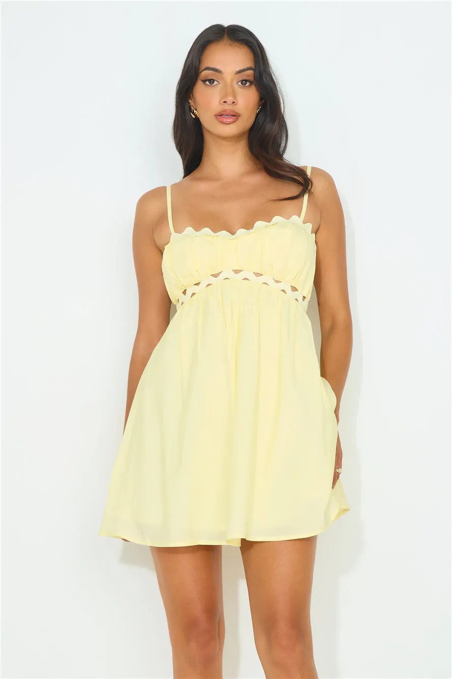 Cruising Beachside Mini Dress Yellow sold by Hello Molly product image thumbnail 4