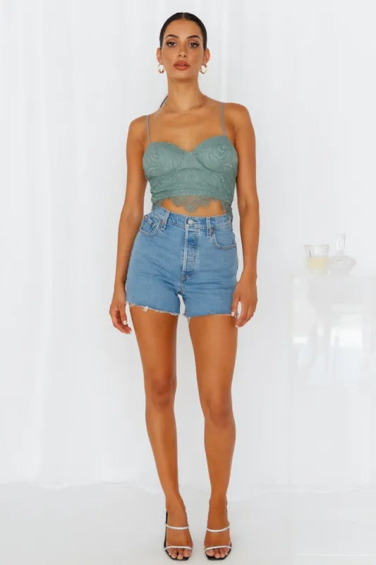 The Sweetest Touch Crop Sage sold by Hello Molly