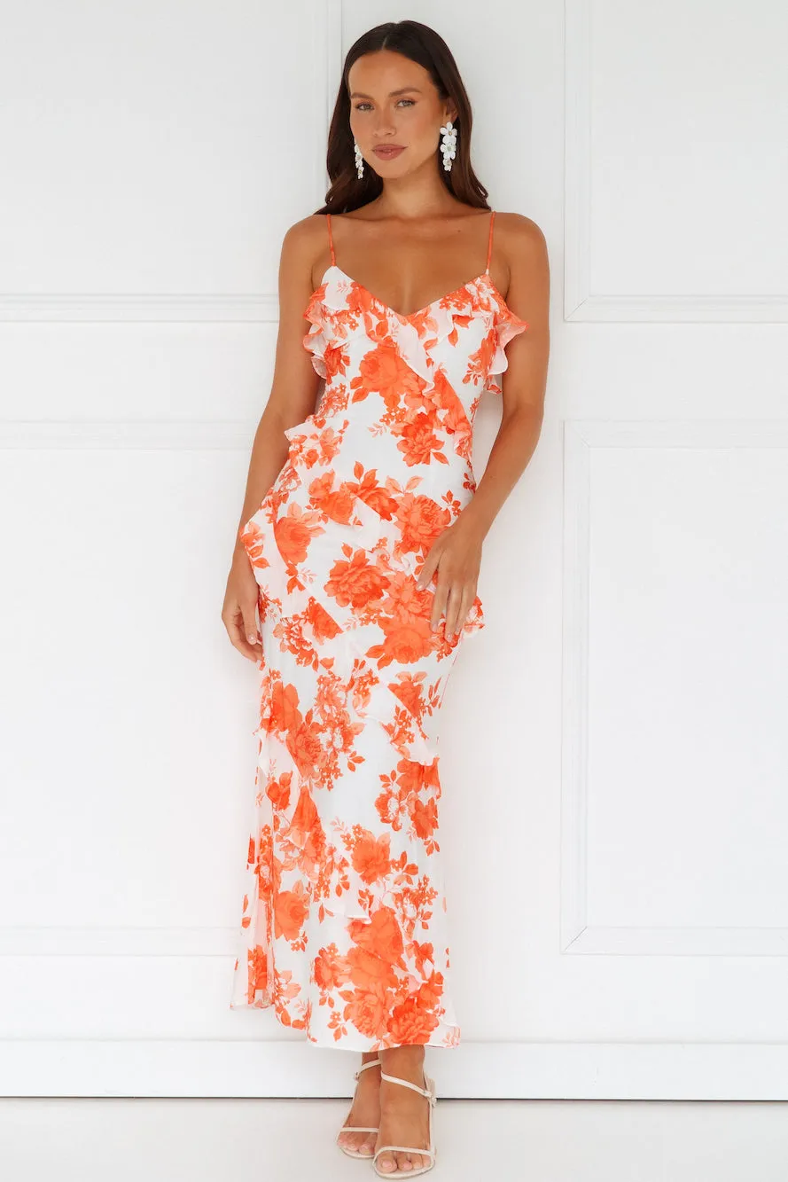 Sunshine Daisies Maxi Dress Orange sold by Hello Molly product image thumbnail 3