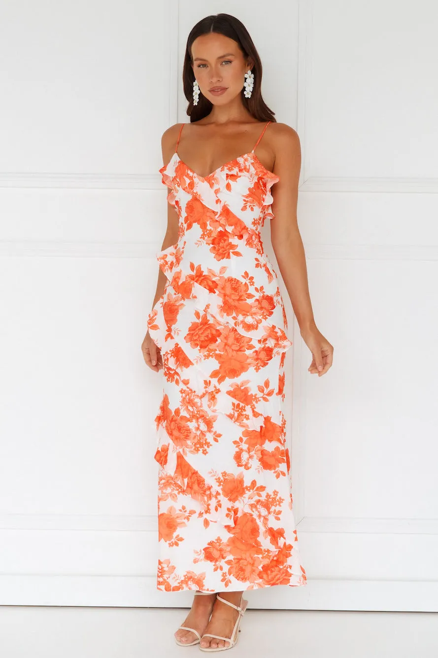 Sunshine Daisies Maxi Dress Orange sold by Hello Molly product image thumbnail 5