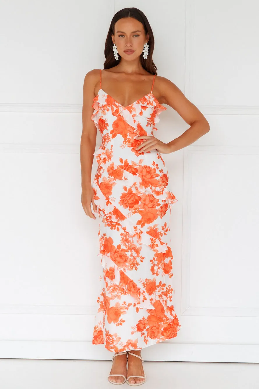 Sunshine Daisies Maxi Dress Orange sold by Hello Molly product image thumbnail 2