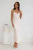 Sophisticated Satin Slip Midi Dress Champagne sold by Hello Molly