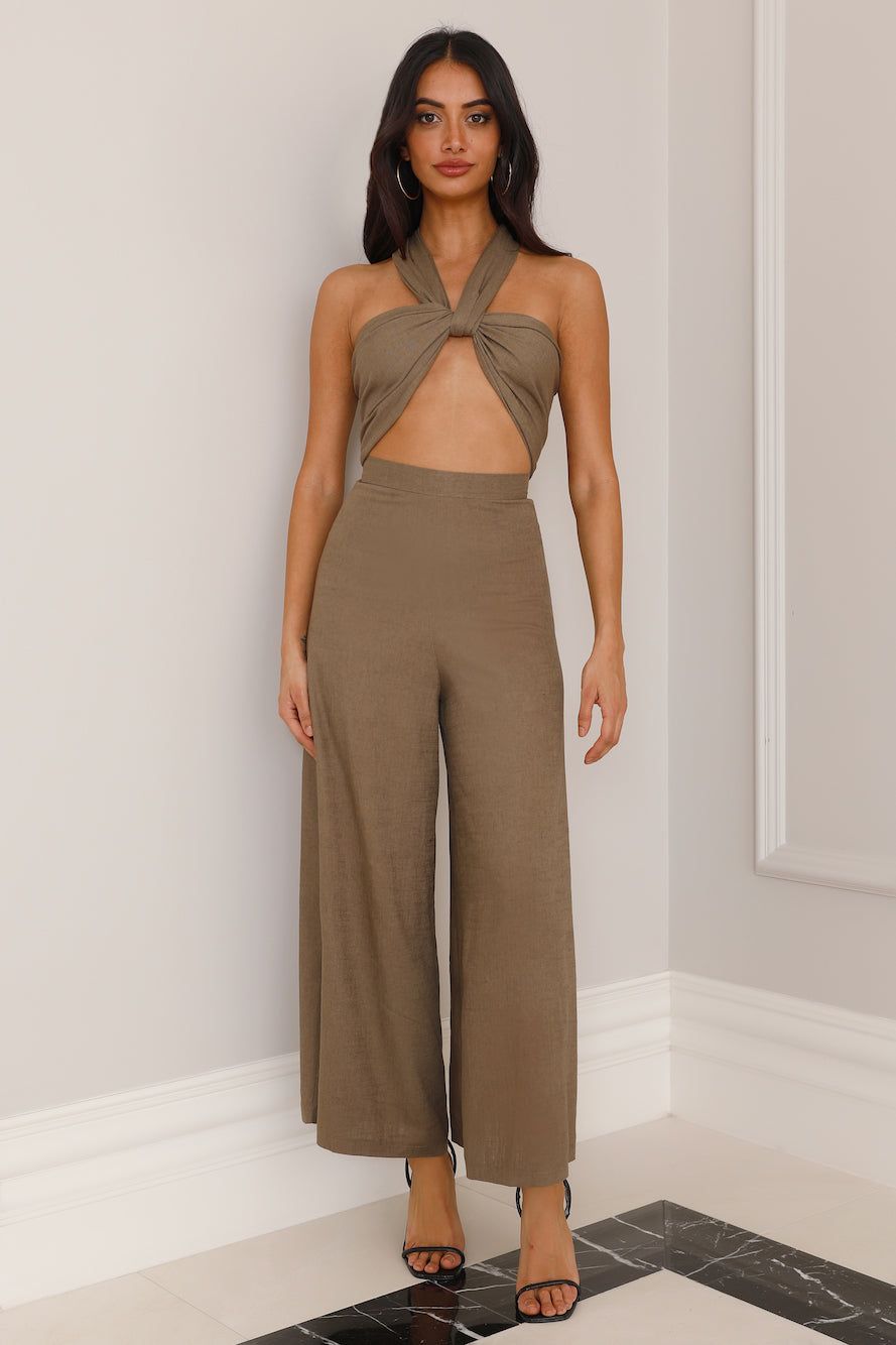 Wrapped In Love Crop Top Khaki sold by Hello Molly product image thumbnail 4