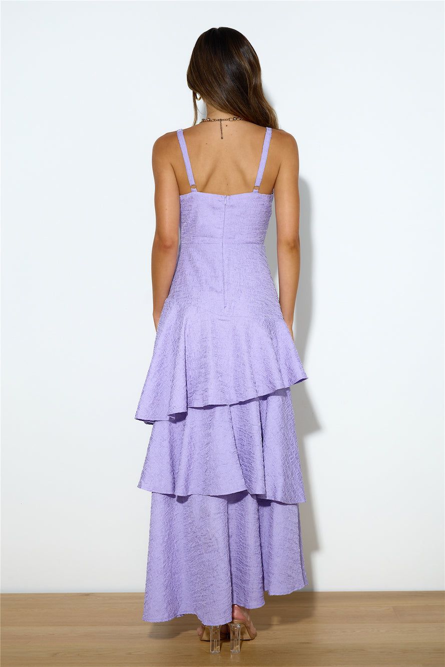 Red Carpet Entrance Maxi Dress Lilac sold by Hello Molly product image thumbnail 5