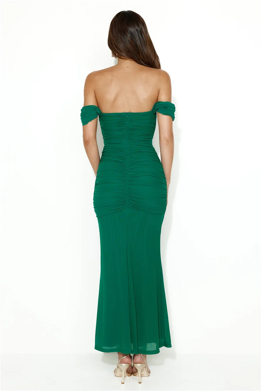 Your Brilliance Mesh Maxi Dress Green sold by Hello Molly product image thumbnail 5