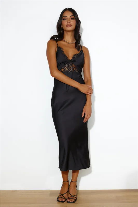 Your Style Midi Dress Black sold by Hello Molly