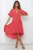 Giving Me Good Vibes Midi Dress Red sold by Hello Molly