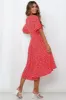 Giving Me Good Vibes Midi Dress Red sold by Hello Molly