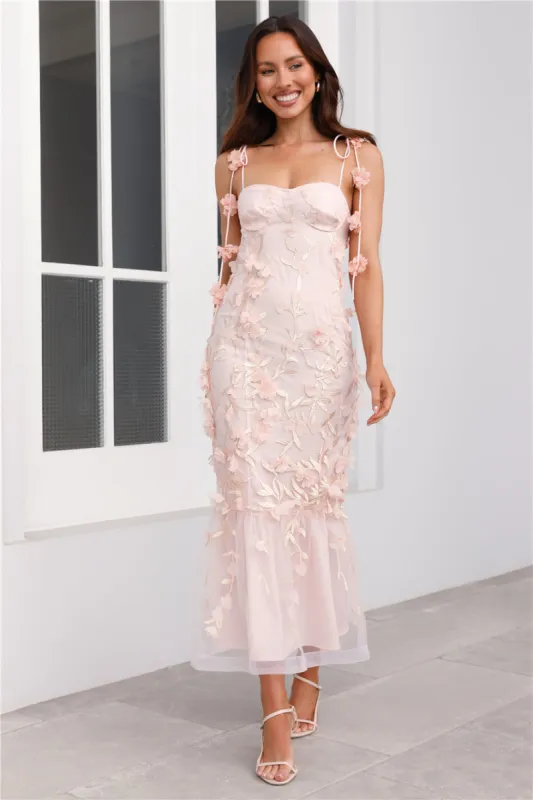 Enchanted Dream Midi Dress Pink sold by Hello Molly