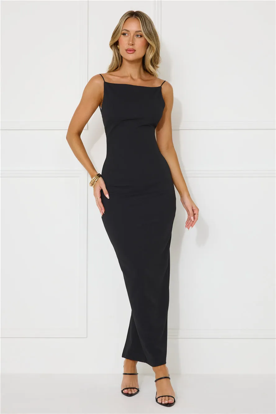 Touch Of Luxe Maxi Dress Black sold by Hello Molly