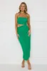 Midnight Enchantment Halter Mesh Midi Dress Green sold by Hello Molly