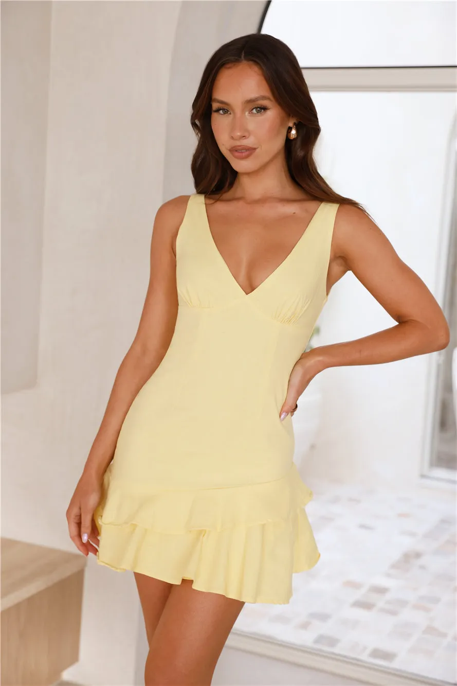 Serenity Mini Dress Yellow sold by Hello Molly product image thumbnail 2