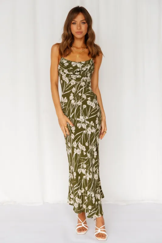 Popping Off Midi Dress Green sold by Hello Molly