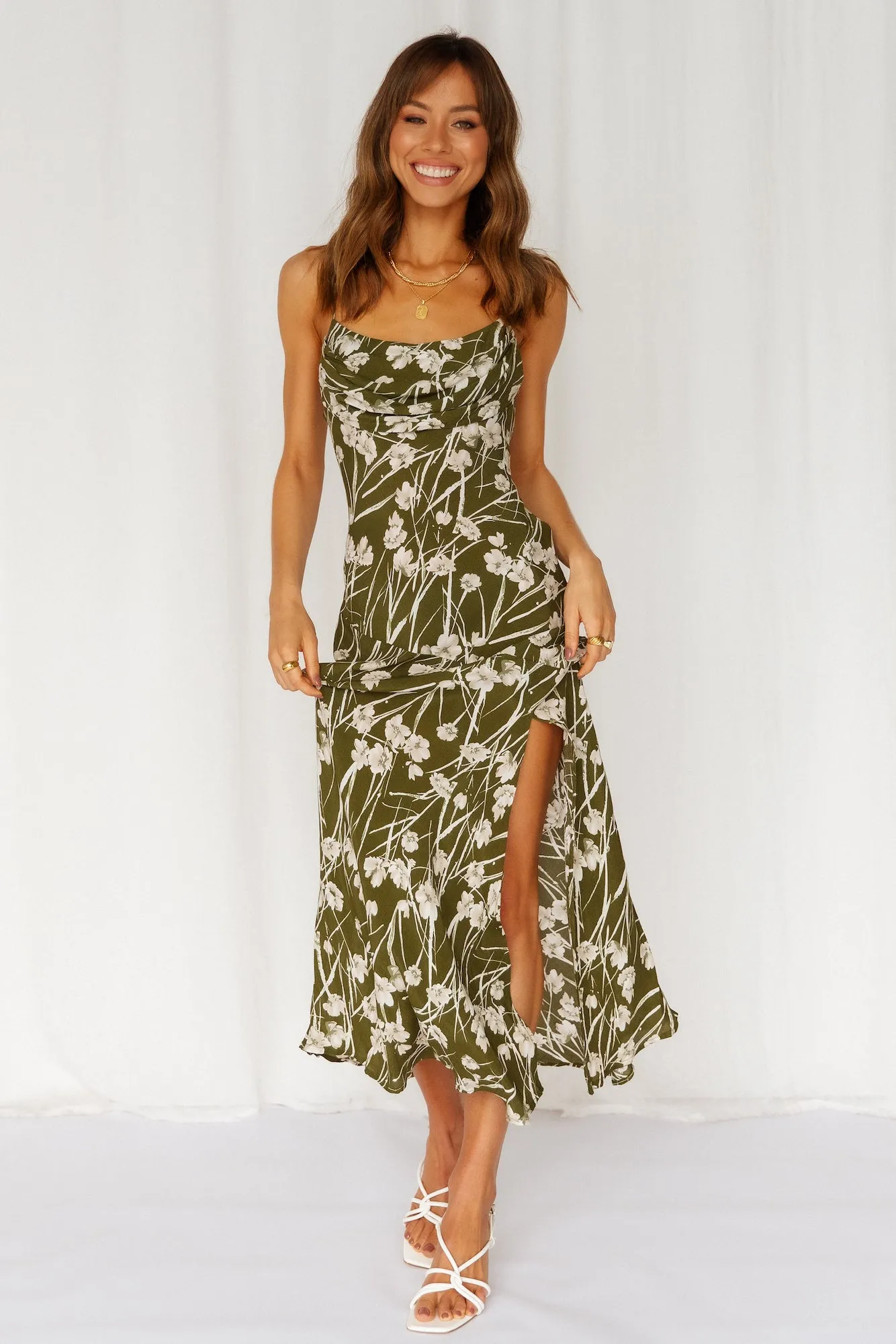 Popping Off Midi Dress Green sold by Hello Molly product image thumbnail 2