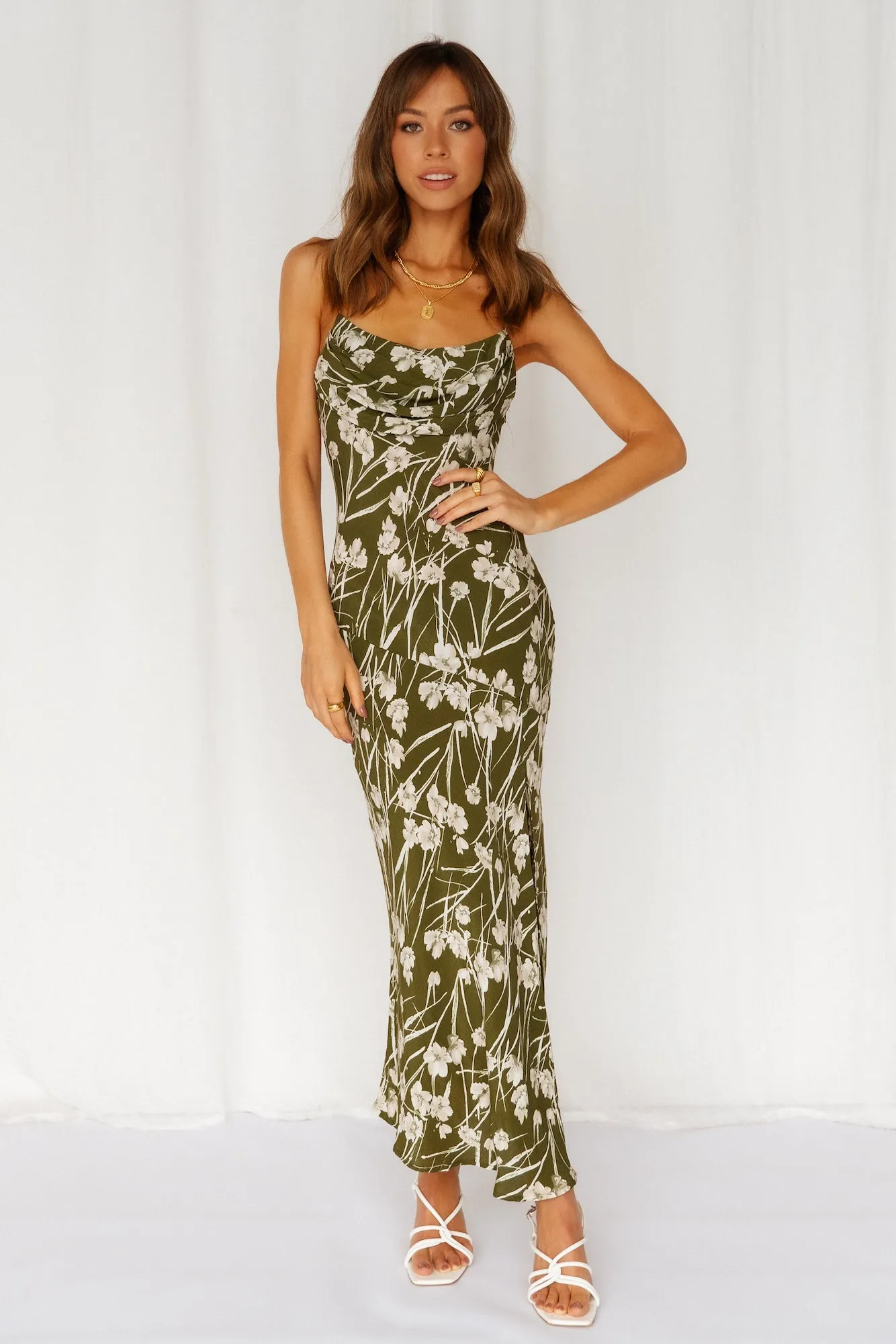 Popping Off Midi Dress Green sold by Hello Molly product image thumbnail 3