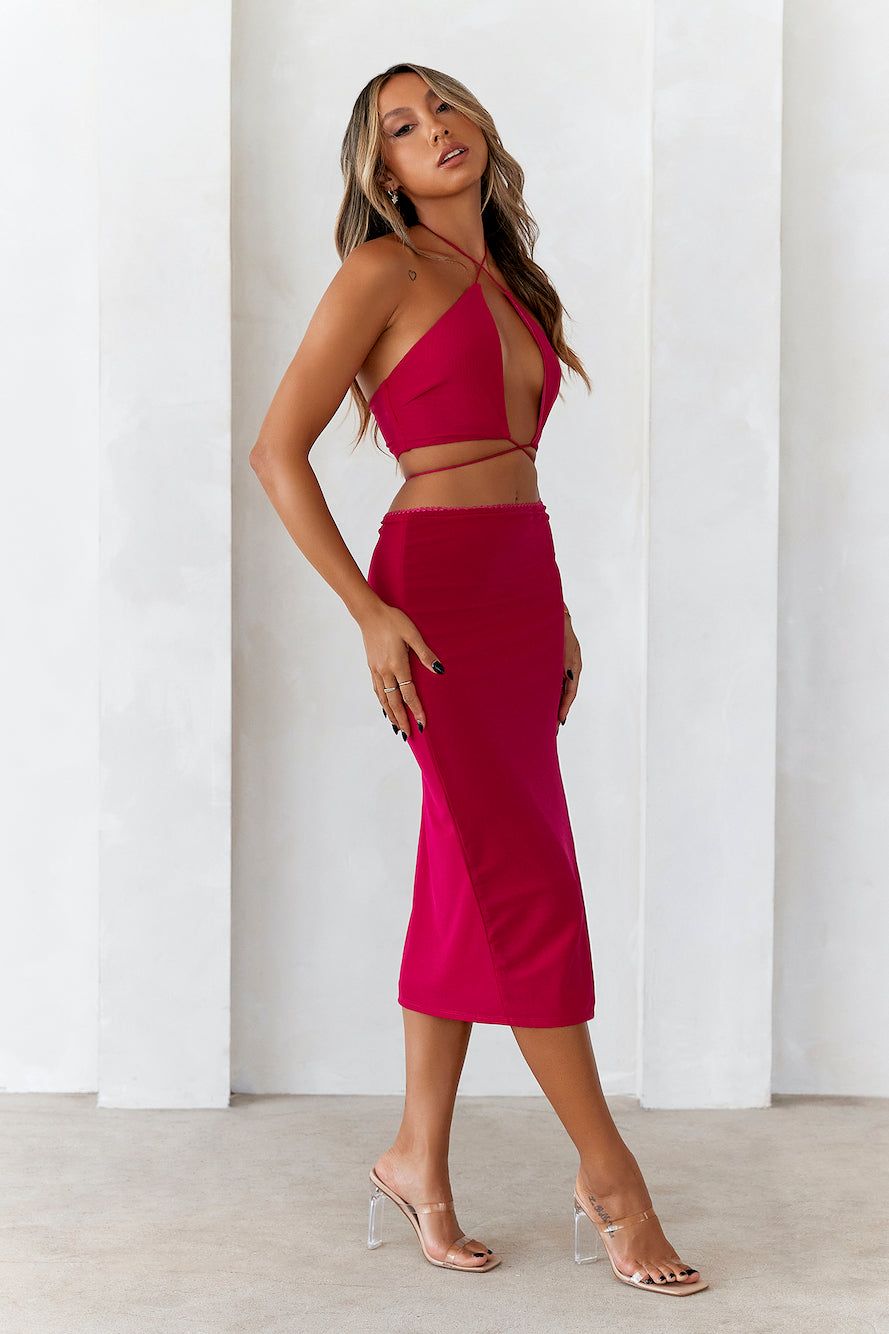 HELLO MOLLY Honey Sweet Crop Top Pink sold by Hello Molly product image thumbnail 3