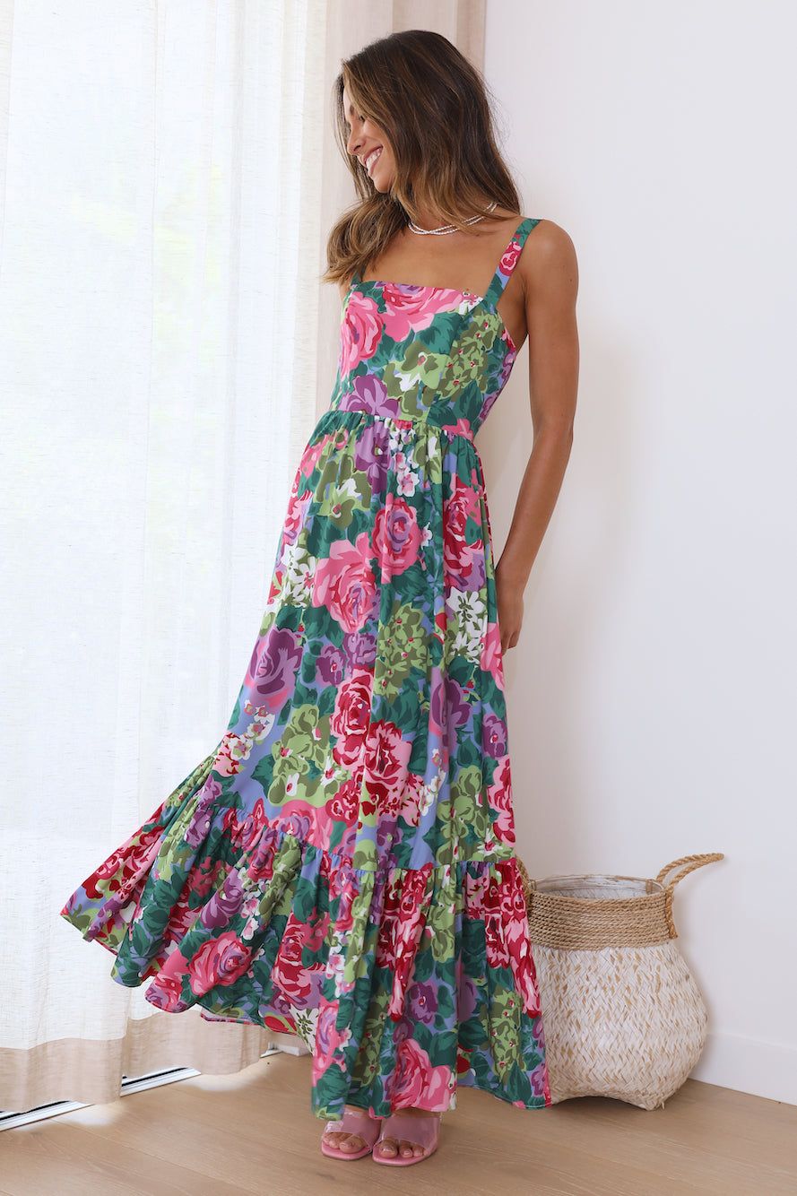 Blossom Garden Maxi Dress Pink sold by Hello Molly product image thumbnail 3