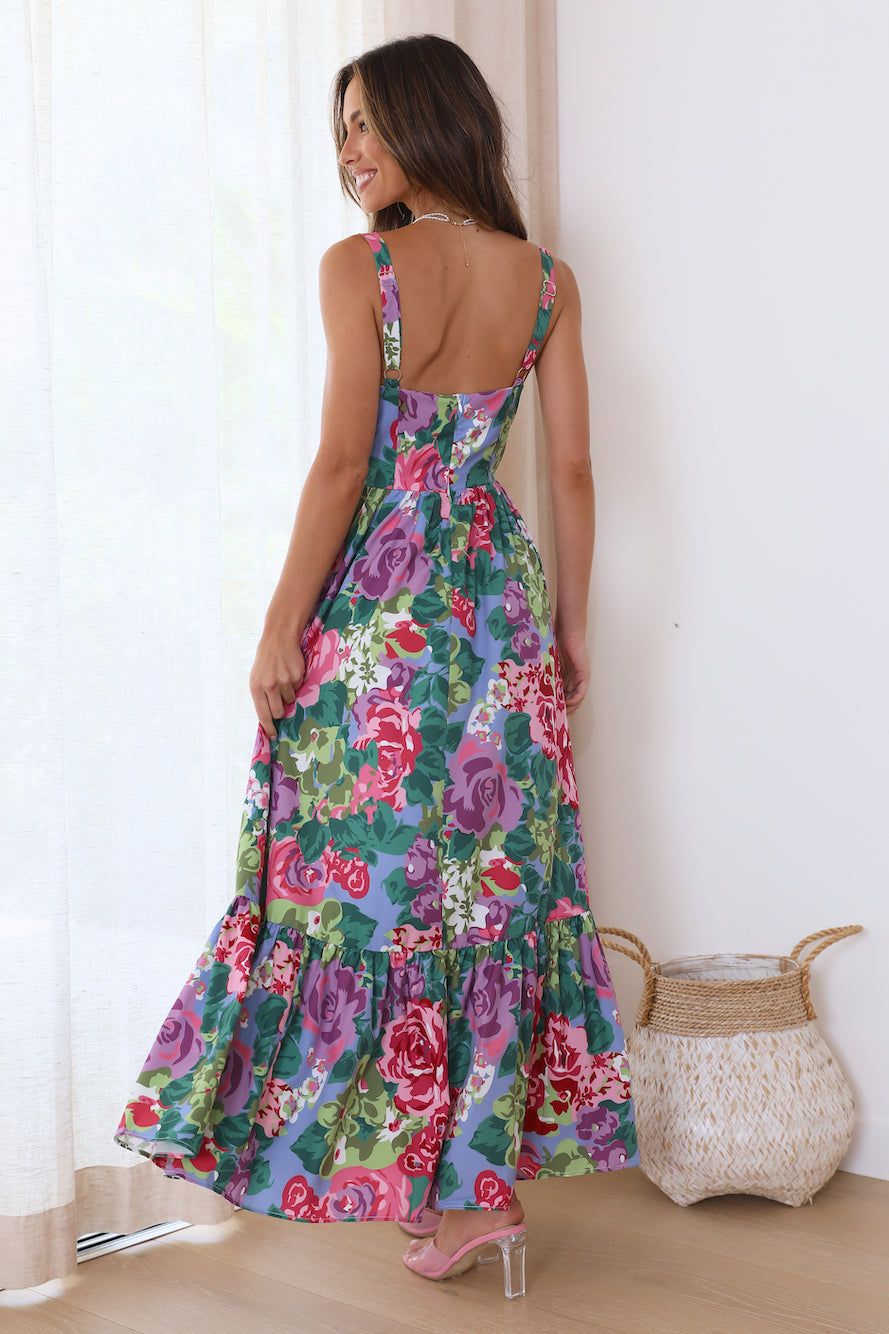 Blossom Garden Maxi Dress Pink sold by Hello Molly product image thumbnail 4