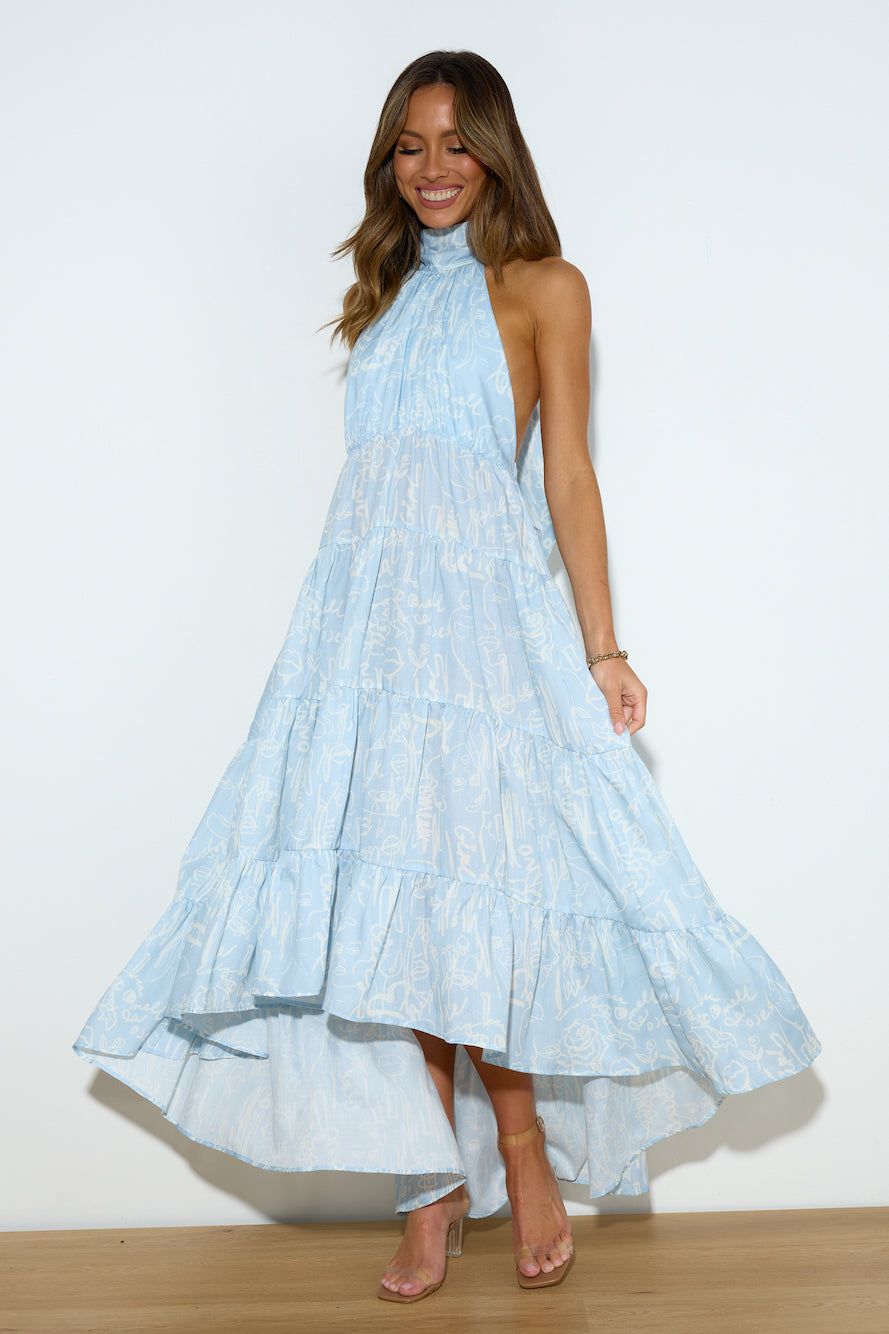 Take The Entrance Maxi Dress Blue sold by Hello Molly product image thumbnail 3