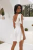 Beach Picnic Mini Dress Off White sold by Hello Molly
