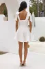 Beach Picnic Mini Dress Off White sold by Hello Molly