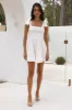 Beach Picnic Mini Dress Off White sold by Hello Molly