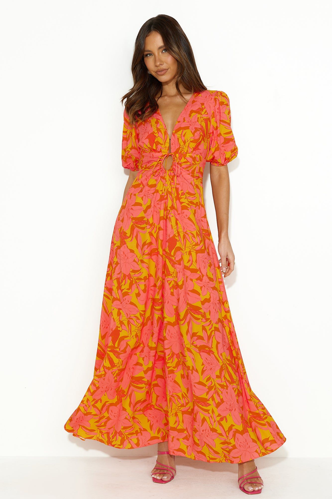 In The Hills Maxi Dress Orange sold by Hello Molly product image thumbnail 2