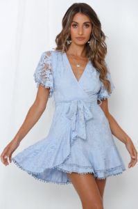 Look What You Made Me Do Dress Baby Blue sold by Hello Molly