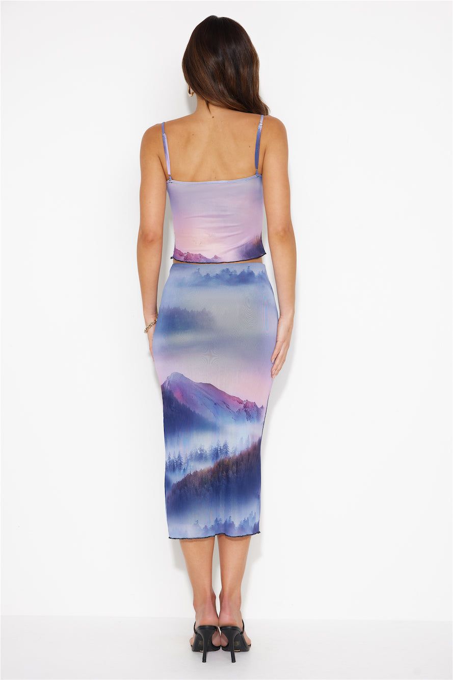 All In One Mesh Crop Top Blue sold by Hello Molly product image thumbnail 4