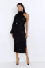 Bring The Class Sequin Maxi Dress Black sold by Hello Molly