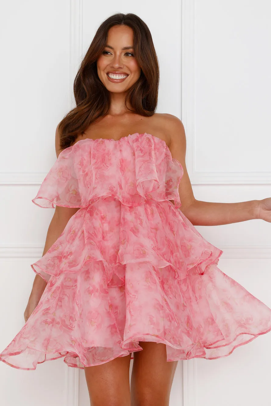 Happiness Every Day Strapless Mini Dress Pink sold by Hello Molly product image thumbnail 4