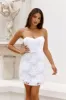 Finding Beauty Strapless Mini Dress White sold by Hello Molly