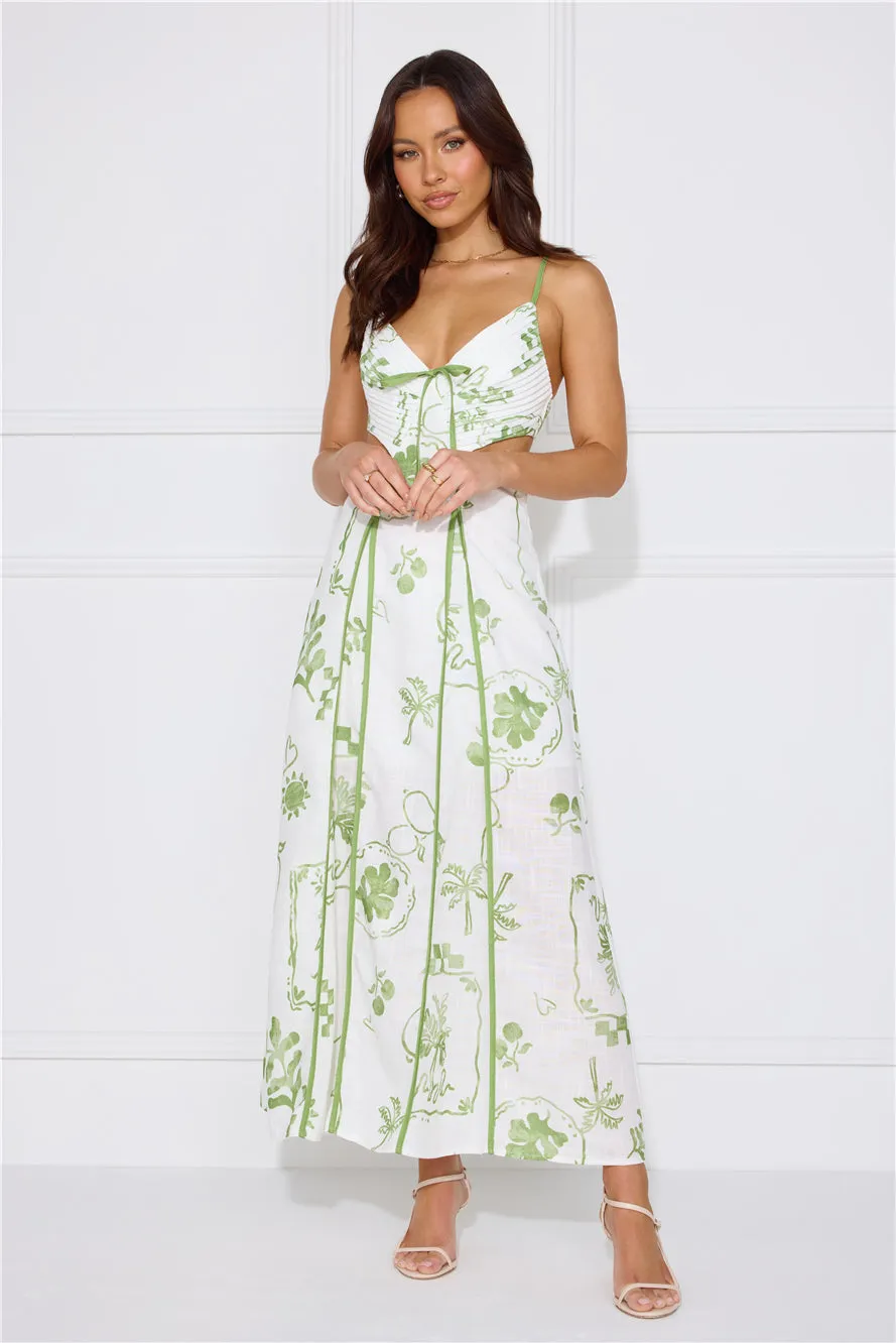 Summer Garden Maxi Dress Green sold by Hello Molly product image thumbnail 3