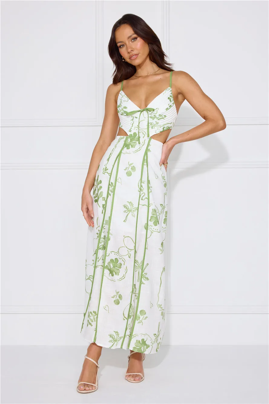 Summer Garden Maxi Dress Green sold by Hello Molly product image thumbnail 4