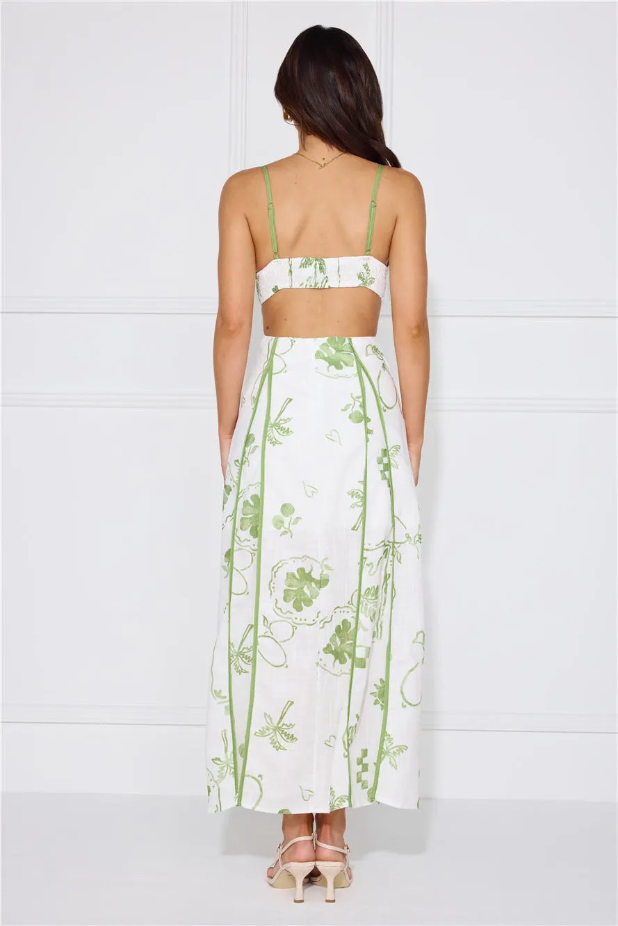 Summer Garden Maxi Dress Green sold by Hello Molly product image thumbnail 5