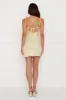 Gleam And Glow Sequin Mini Dress Yellow sold by Hello Molly