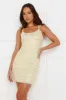 Gleam And Glow Sequin Mini Dress Yellow sold by Hello Molly