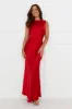 Classy Entrance Satin Slip Maxi Dress Red sold by Hello Molly