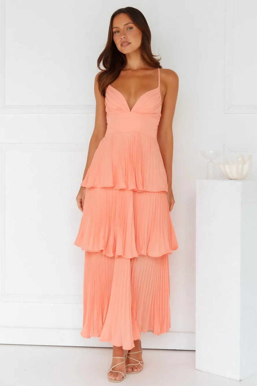 Fashionably Ever After Maxi Dress Peach sold by Hello Molly product image thumbnail 3