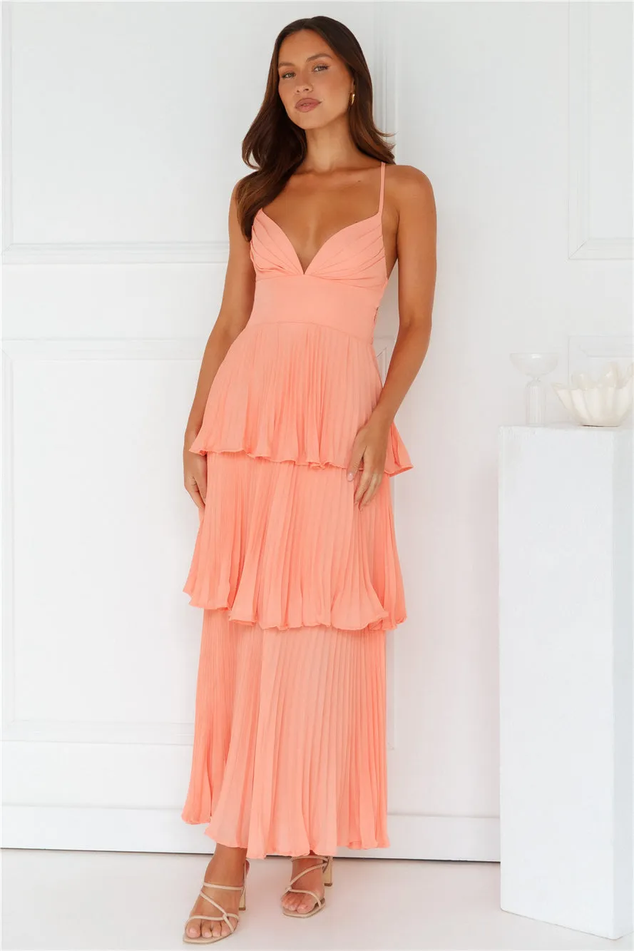 Fashionably Ever After Maxi Dress Peach sold by Hello Molly