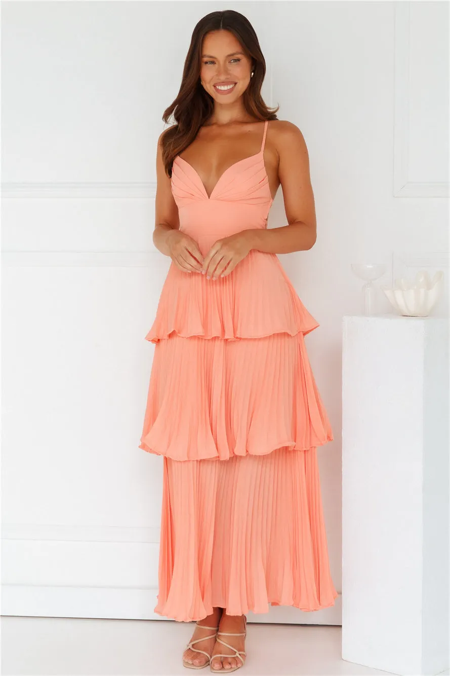 Fashionably Ever After Maxi Dress Peach sold by Hello Molly product image thumbnail 2