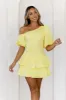 Ladylike Etiquette Mini Dress Yellow sold by Hello Molly