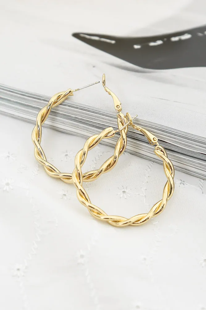Atticus Hoops Gold sold by Hello Molly product image thumbnail 5