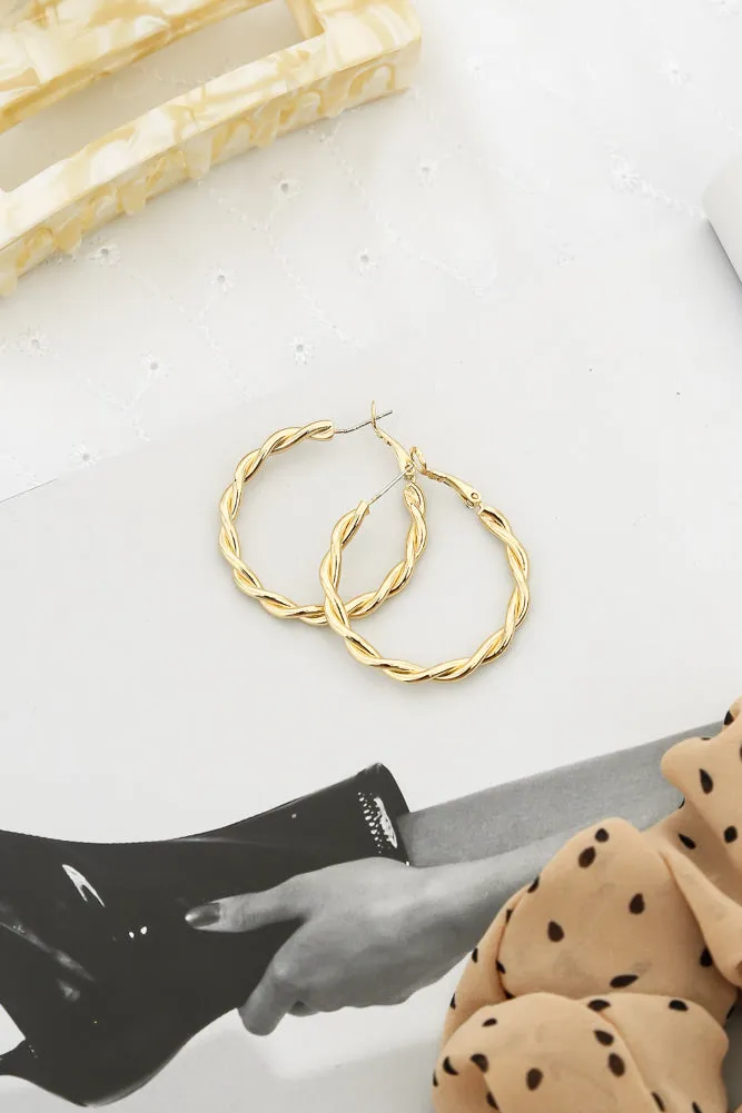 Atticus Hoops Gold sold by Hello Molly product image thumbnail 2